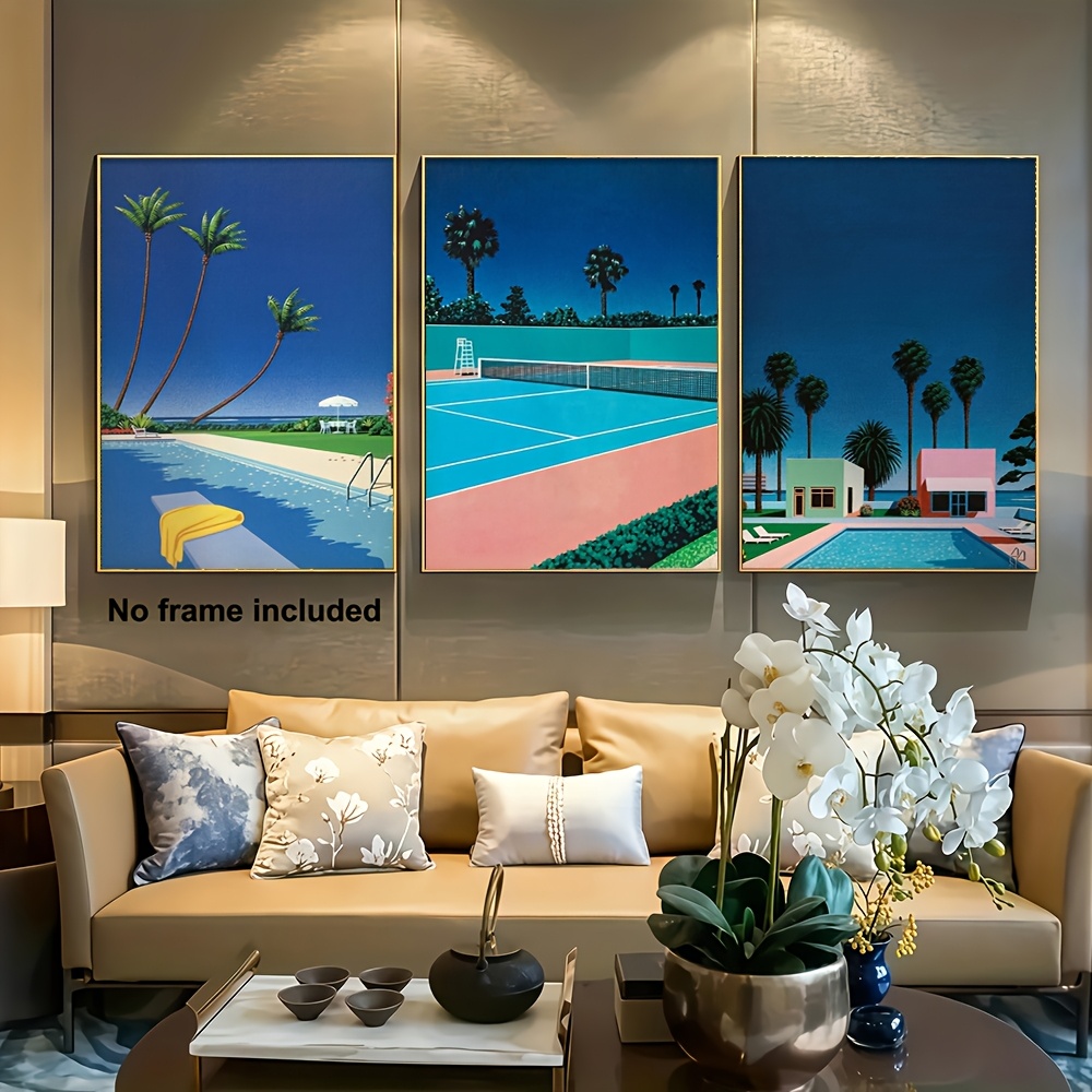 Photography Course - Frameless3pcs Decorative Painting, 2D Frameless Canvas