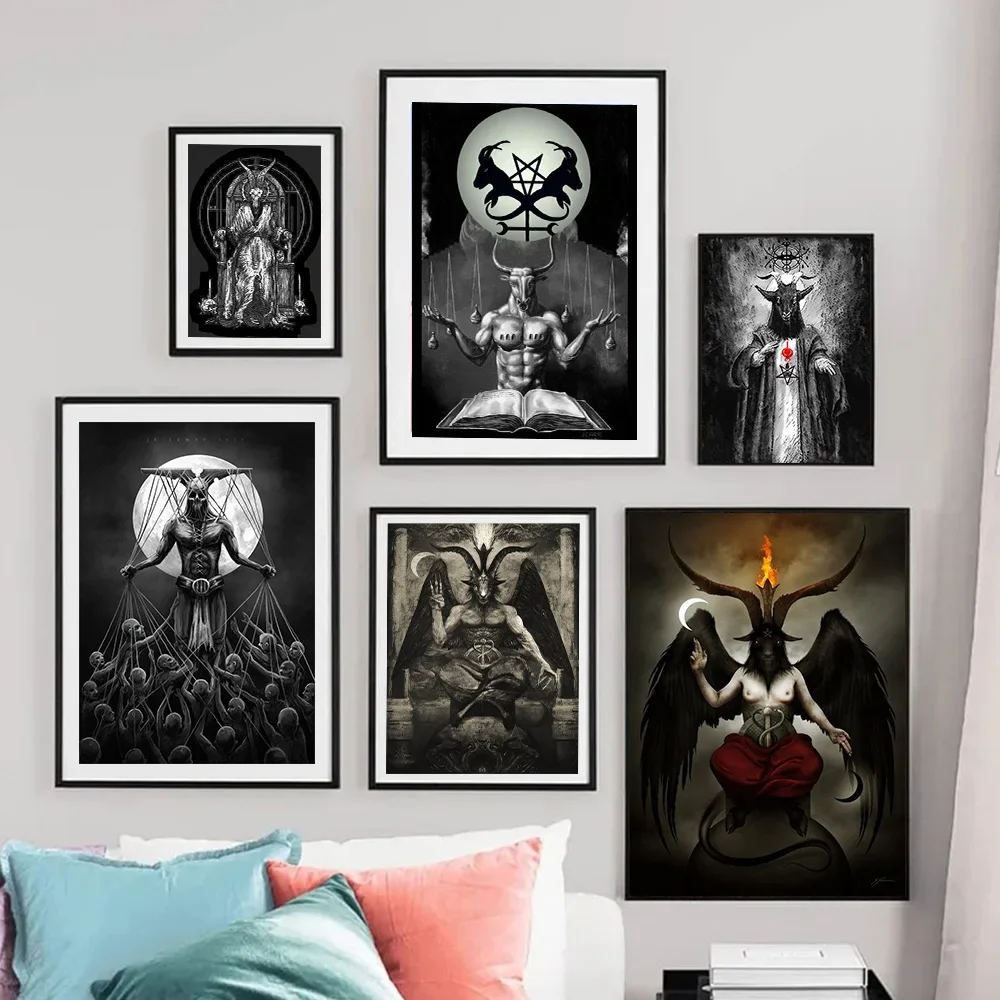 Photography Dark - Dark Academia Art Baphomet Sheep Headed