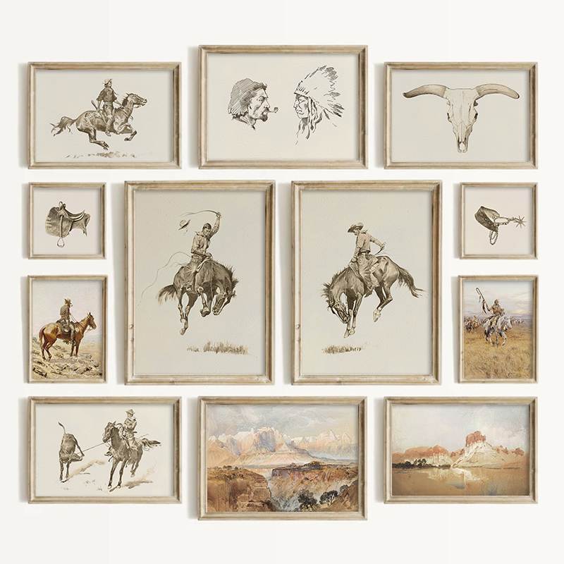 Photography Course - Southwestern Style Cowboy Wall Art Vintage
