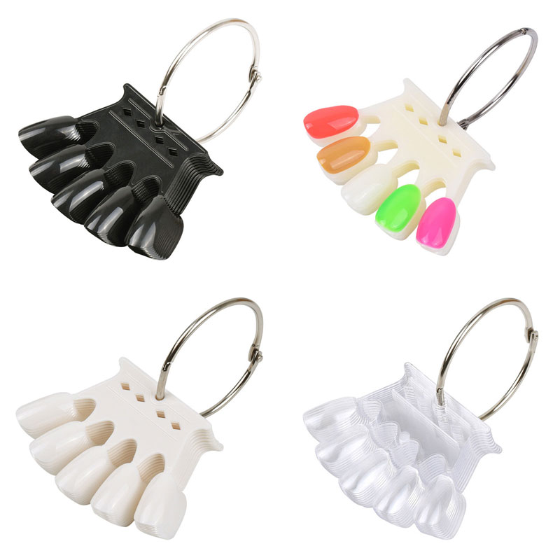 Color Checker Card - 4Colors False Nail Tips Display Practice
