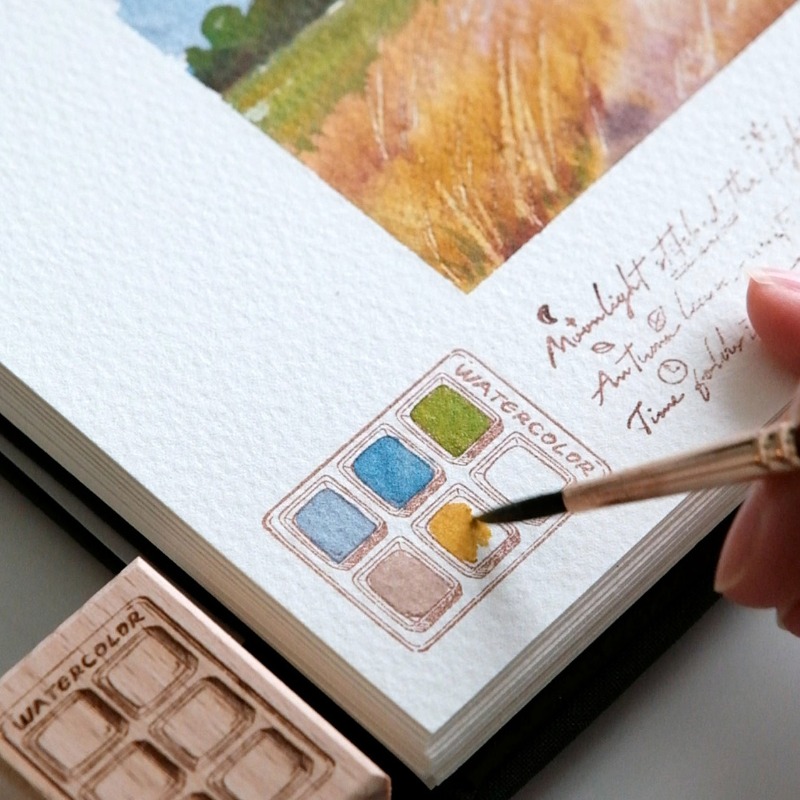 6 Grid Watercolor Color Card W - Color Checker Card 评论和价格