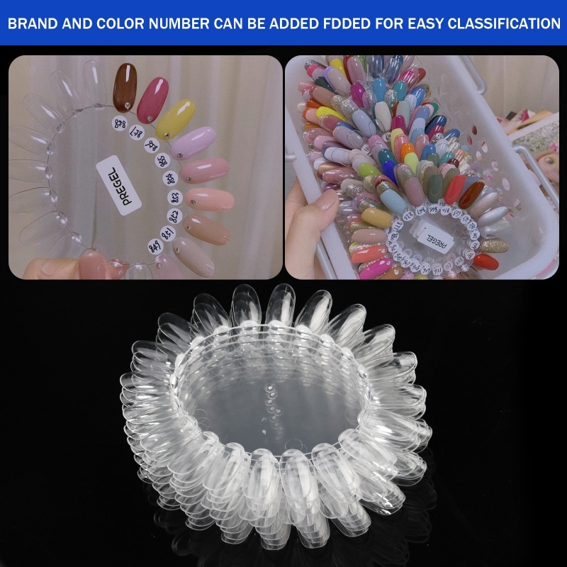 10PCS Oval Nail Color Card Dis - Color Checker Card 评论和价格
