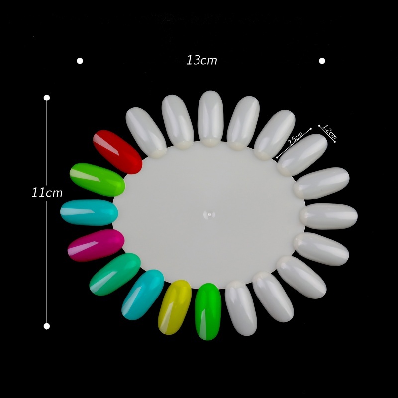 10PCS Oval Nail Color Card Dis - Color Checker Card 评论和价格