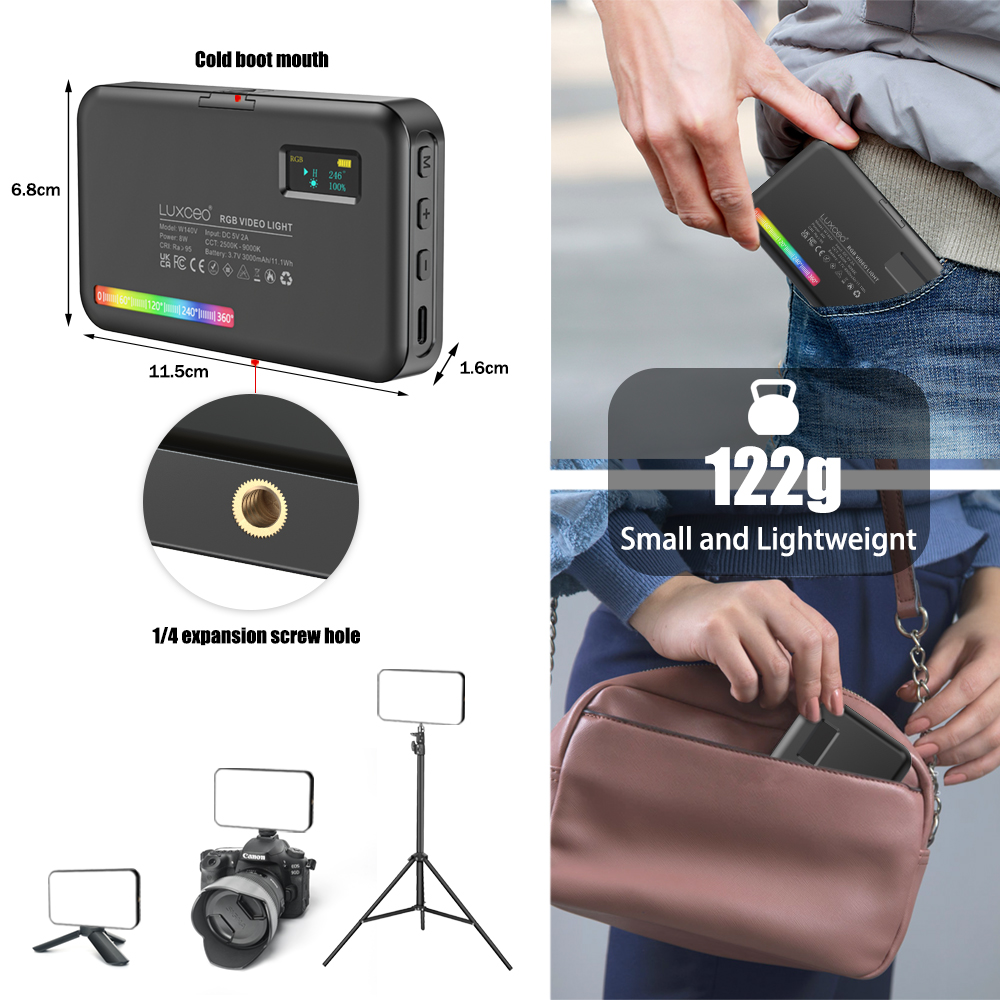 LUXCEO V10 PRO Video Light RGB - Video Led Light Panel 评论和价格