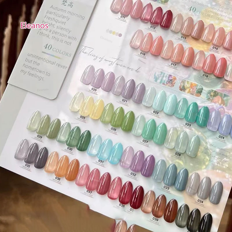 Eleanos 40 Colors 15ml Jelly G - Color Checker Card 评论和价格