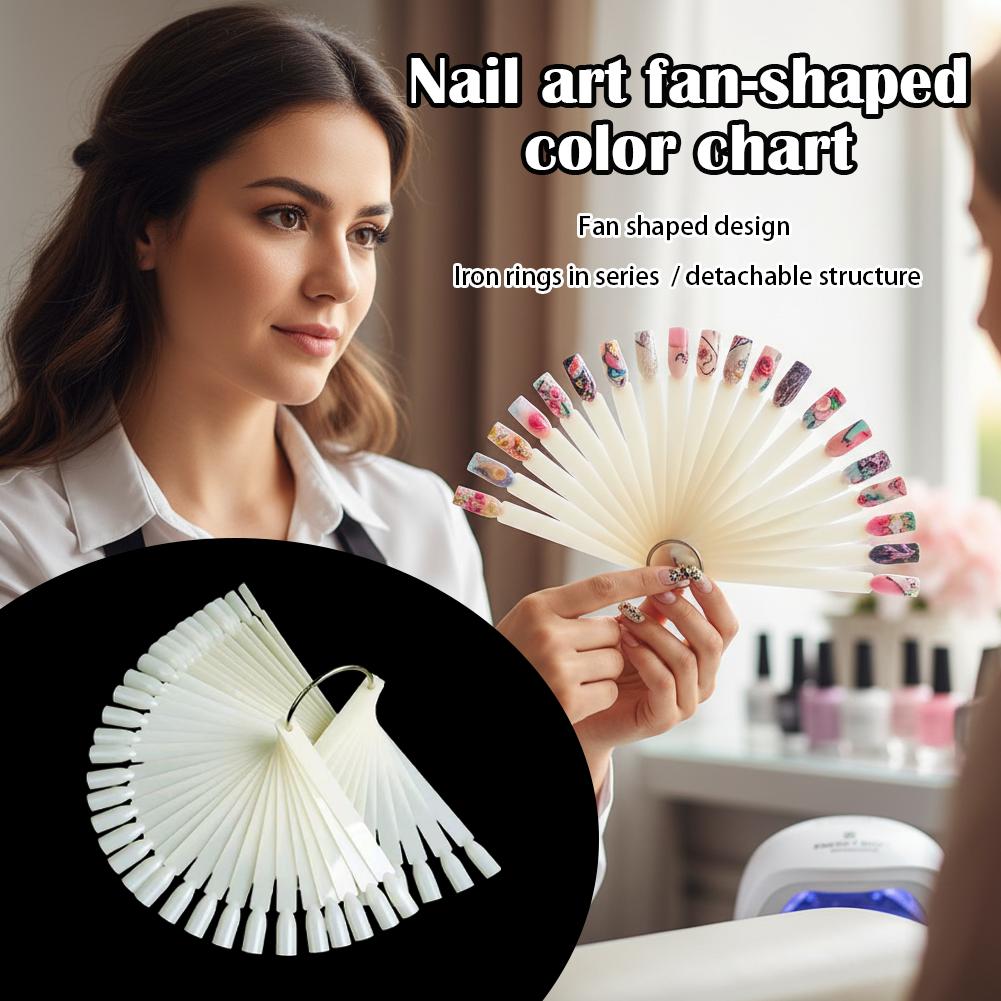 50 Tips Clear Nail Swatches Co - Color Checker Card 评论和价格
