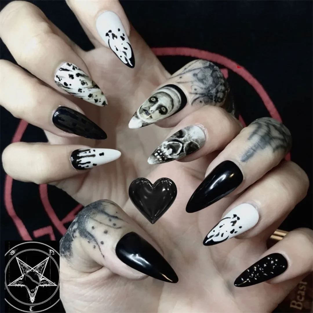 24Pcs/Set Dark Punk Skeleton L - Photography Dark 评论和价格