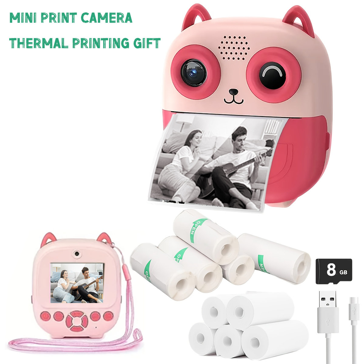 Cute Shape Instant Print Camer - Photography Unit 评论和价格