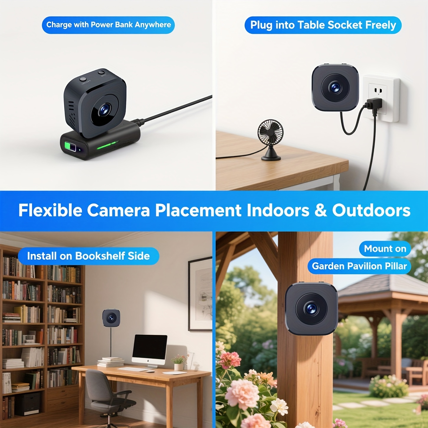 1080P HD Mini WiFi Camera Indo - Photography Unit 评论和价格