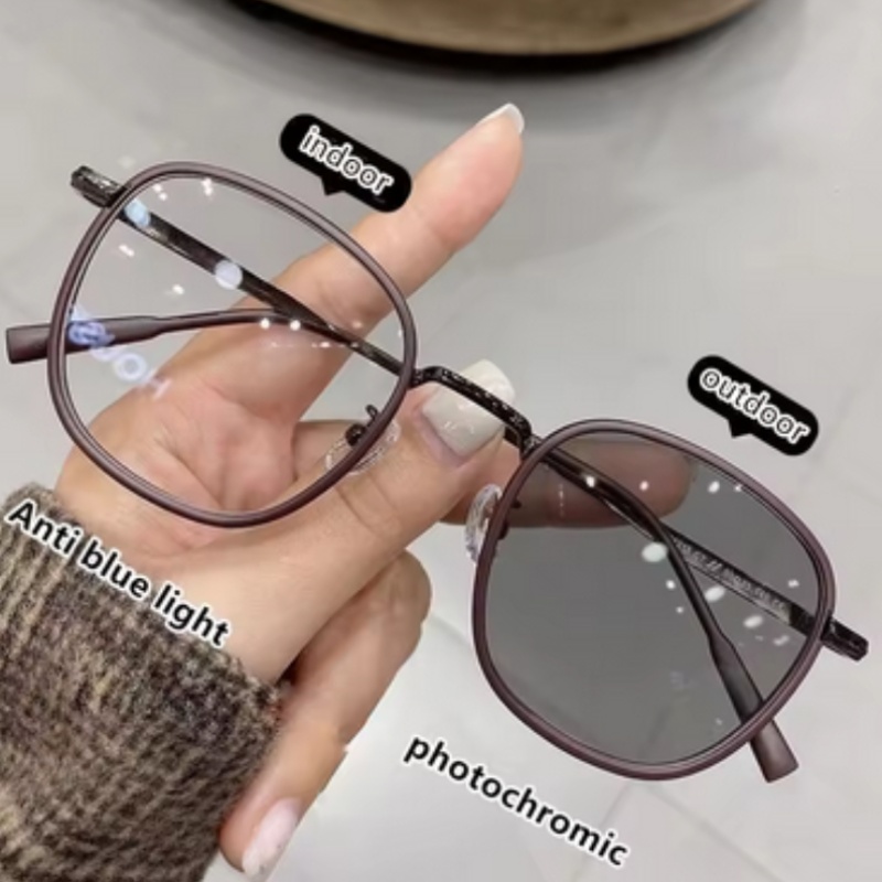 2 Pairs of Retro Square Metal  - Photography Of A Man 评论和价格