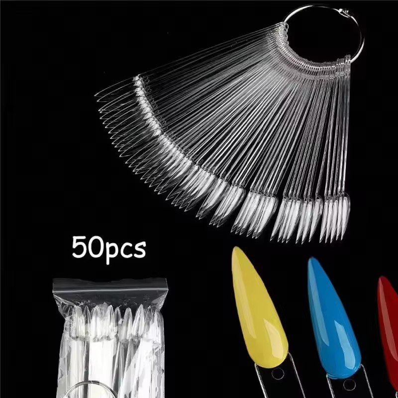 50 Pieces of Fake Nail Tips Ge - Color Checker Card 评论和价格