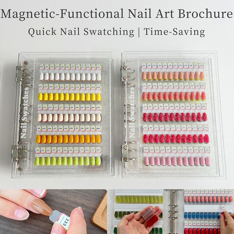 120/180/240 Magnetic Tips Nail - Color Checker Card 评论和价格
