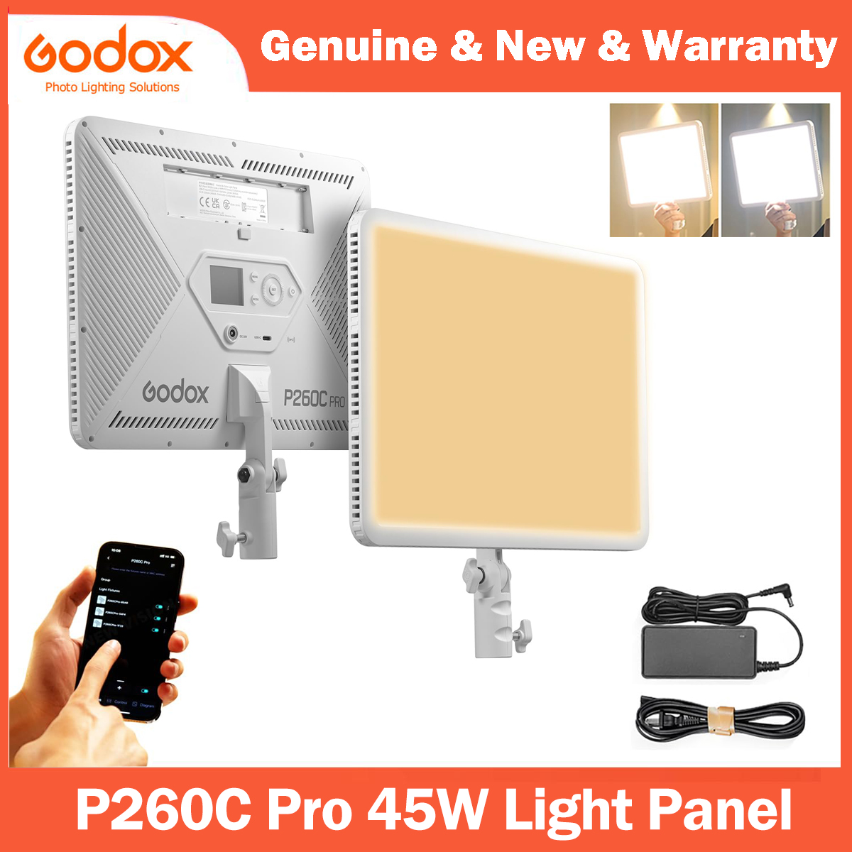 Godox P260C Pro LED Video Ligh - Video Led Light Panel 评论和价格