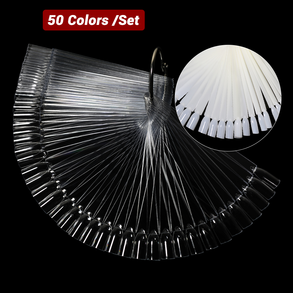 50Pcs False Nail Display Stick - Color Checker Card 评论和价格