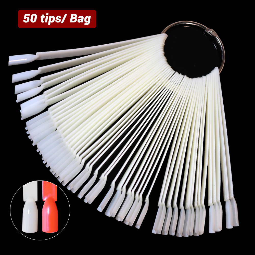 50Pcs False Nail Display Stick - Color Checker Card 评论和价格