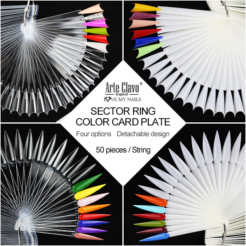 50Pcs False Nail Display Stick - Color Checker Card 评论和价格