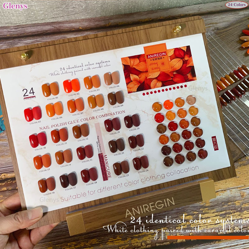 Vintage Brown 24 Color Nail Po - Color Checker Card 评论和价格