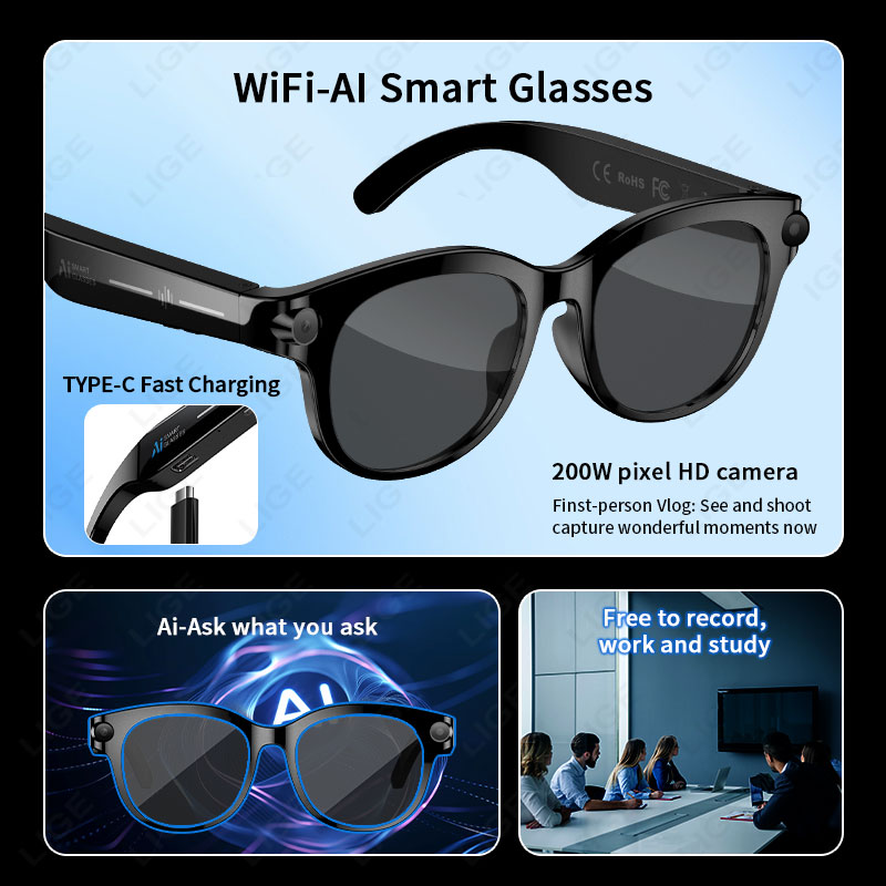 New 200W Camera AI Glasses For - Photography Translate 评论和价格