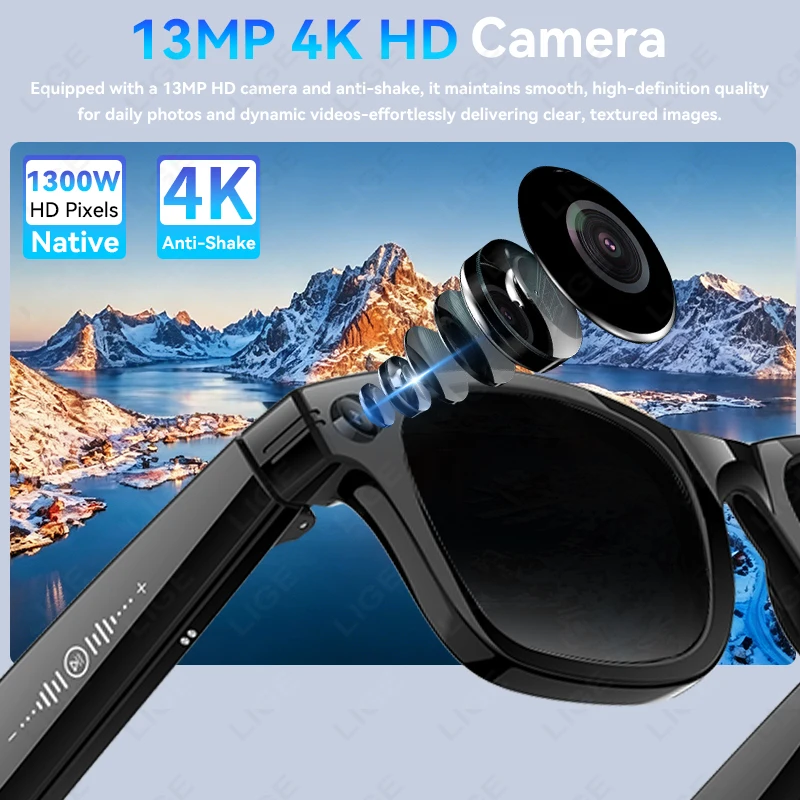 13MP HD Camera Smart Glasses A - Photography Translate 评论和价格